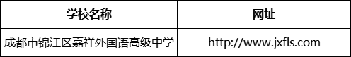 成都市錦江區(qū)嘉祥外國語高級中學(xué)網(wǎng)址是什么？