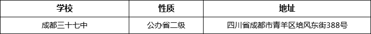 成都市成都三十七中詳細(xì)地址、在哪里？